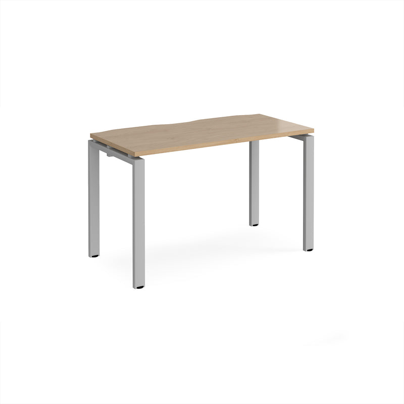 Adapt Single Desk 600mm Deep - Kendal Oak