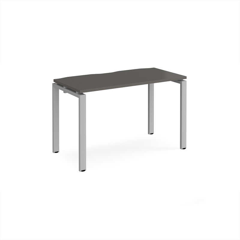 Adapt Single Desk 600mm Deep - Storm Grey