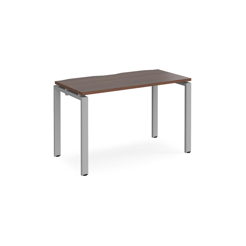 Adapt Single Desk 600mm Deep - Walnut