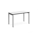Adapt Single Desk 600mm Deep - White/Black - NWOF