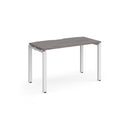 Adapt Single Desk 600mm Deep - Grey Oak - NWOF