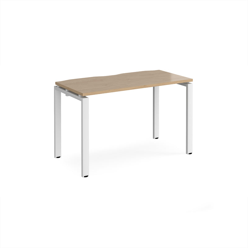 Adapt Single Desk 600mm Deep - Kendal Oak