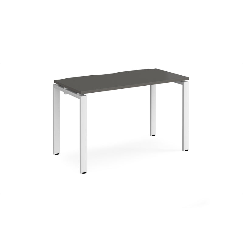 Adapt Single Desk 600mm Deep - Storm Grey