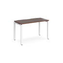Adapt Single Desk 600mm Deep - Walnut - NWOF