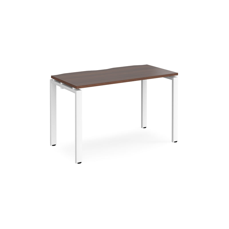 Adapt Single Desk 600mm Deep - Walnut