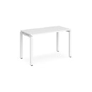 Adapt Single Desk 600mm Deep - White - NWOF
