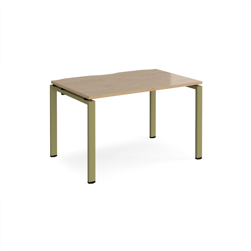Adapt Single Desk 800mm Deep - Kendal Oak