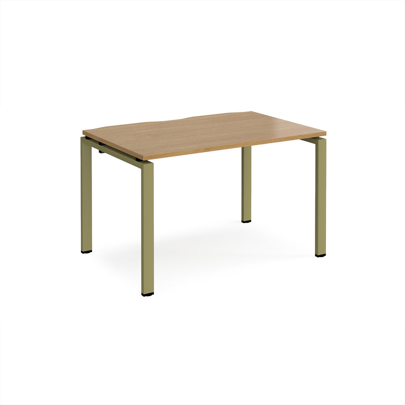 Adapt Single Desk 800mm Deep - Oak