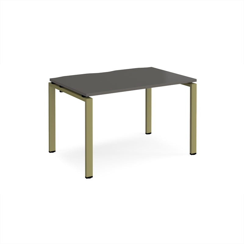 Adapt Single Desk 800mm Deep - Storm Grey