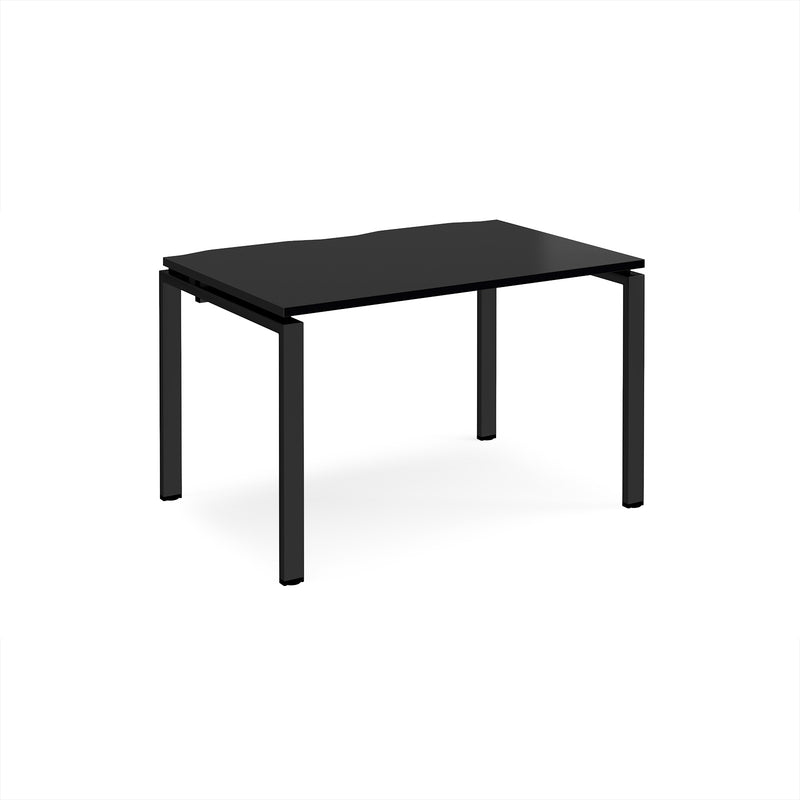 Adapt Single Desk 800mm Deep - Black
