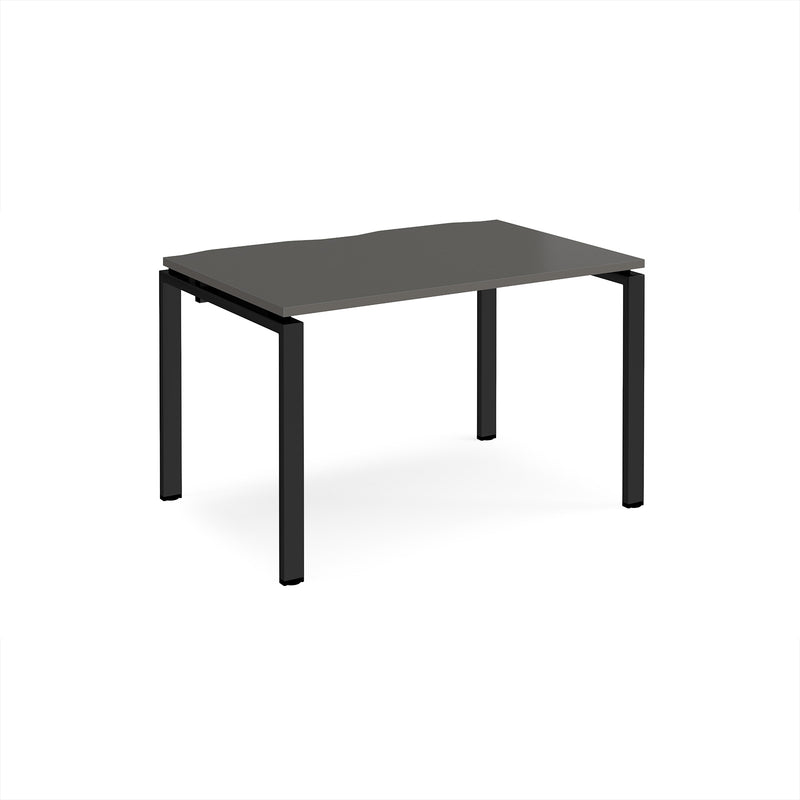 Adapt Single Desk 800mm Deep - Storm Grey