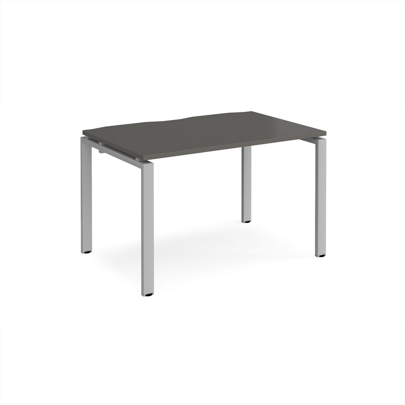 Adapt Single Desk 800mm Deep - Storm Grey