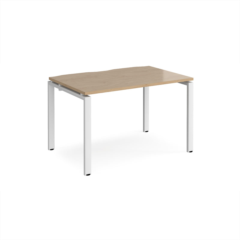 Adapt Single Desk 800mm Deep - Kendal Oak