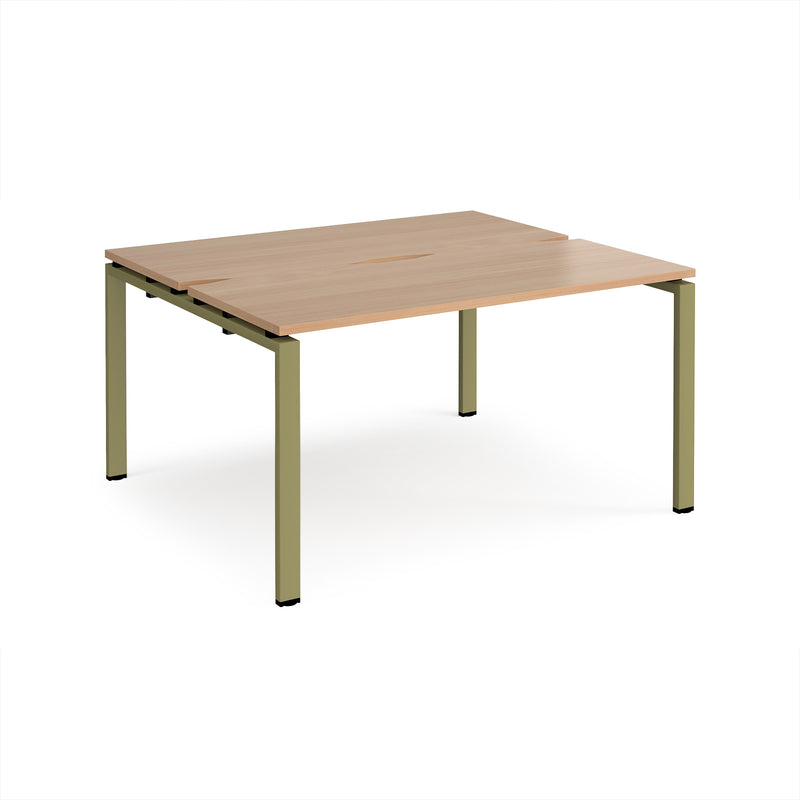 Adapt Back to Back Desks 600mm Deep - Beech