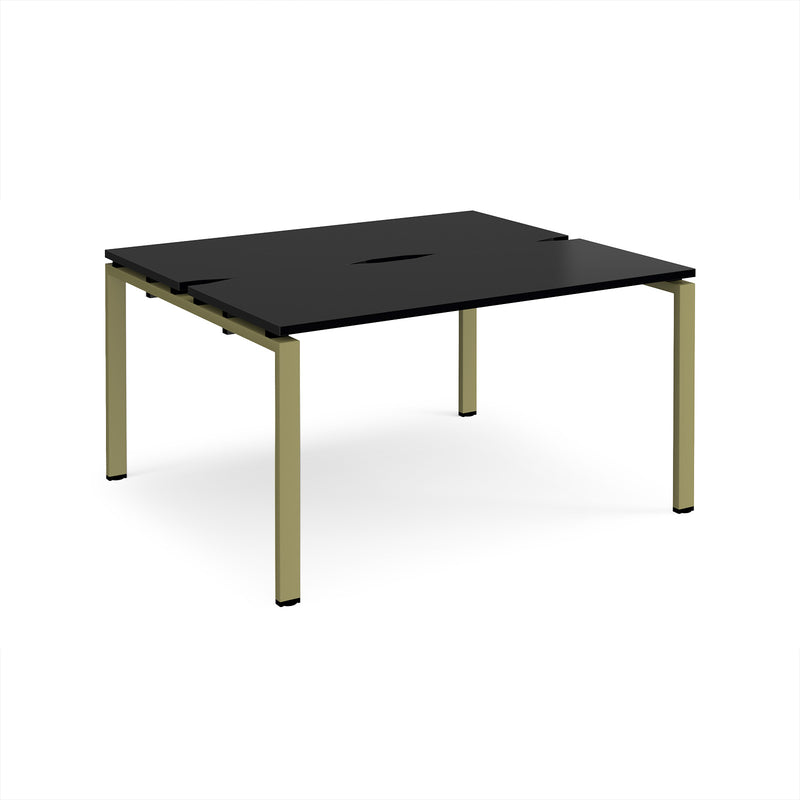 Adapt Back to Back Desks 600mm Deep - Black
