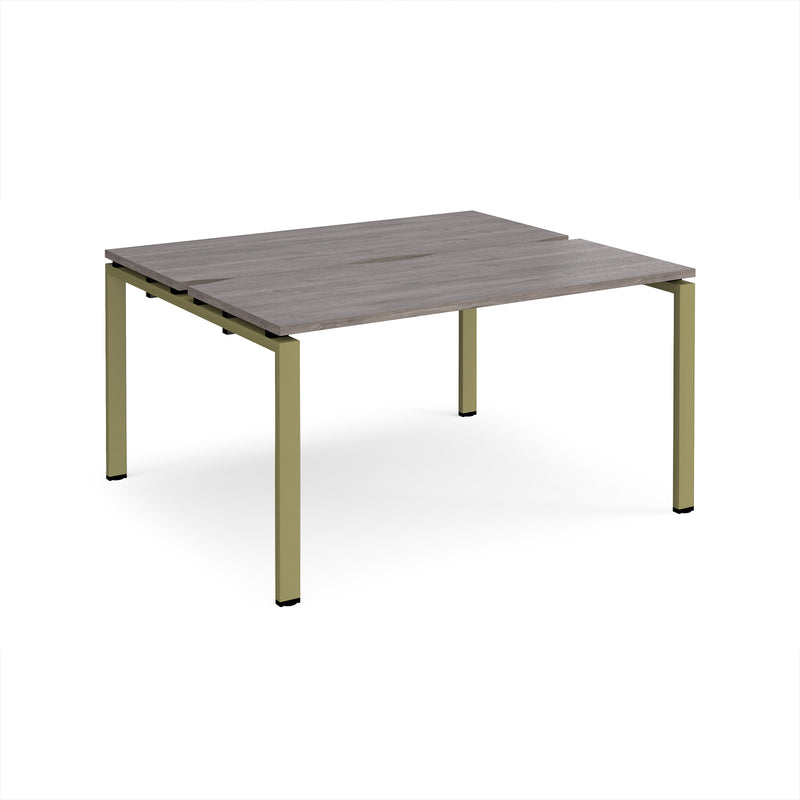 Adapt Back to Back Desks 600mm Deep - Grey Oak
