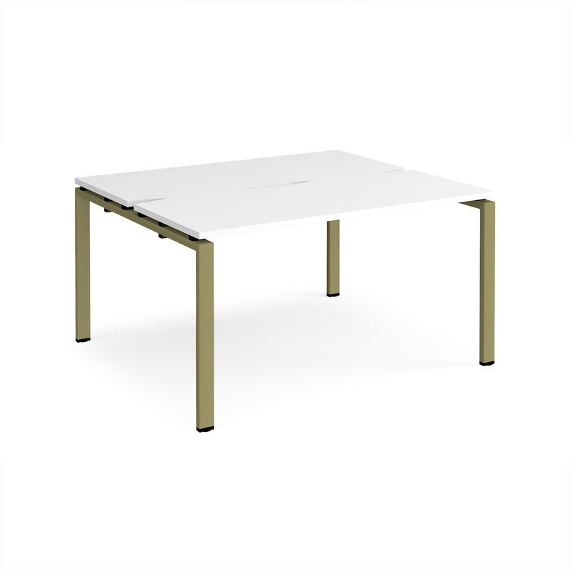 Adapt Back to Back Desks 600mm Deep - White