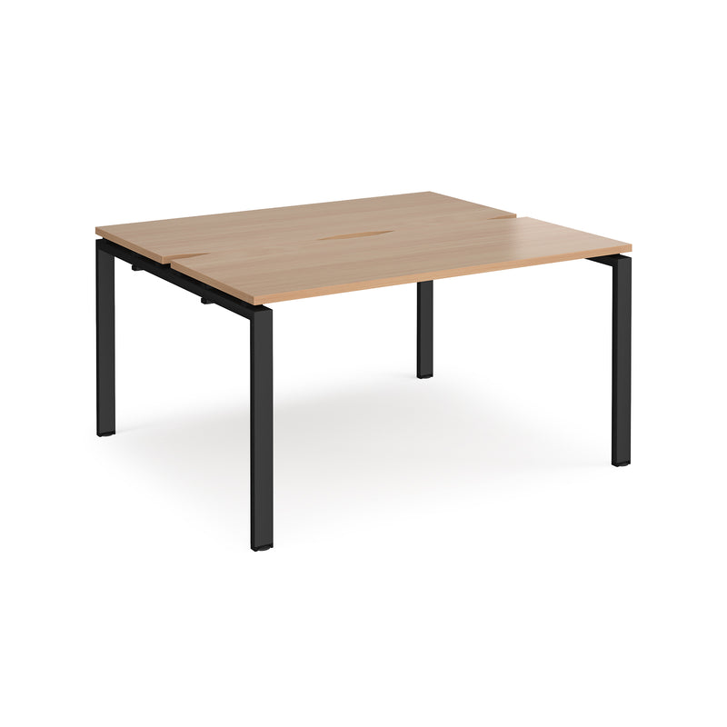 Adapt Back to Back Desks 600mm Deep - Beech