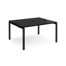 Adapt Back to Back Desks 600mm Deep - Black - NWOF