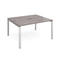 Adapt Back to Back Desks 600mm Deep - Grey Oak - NWOF