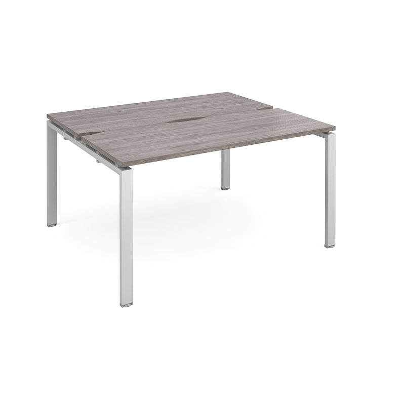 Adapt Back to Back Desks 600mm Deep - Grey Oak