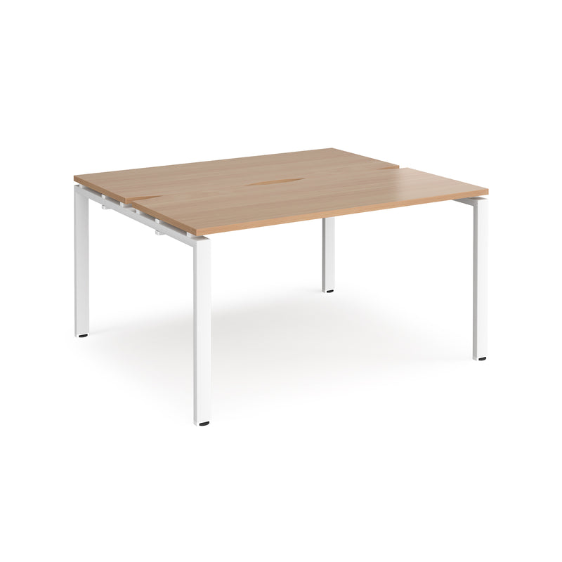 Adapt Back to Back Desks 600mm Deep - Beech