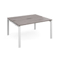 Adapt Back to Back Desks 600mm Deep - Grey Oak - NWOF