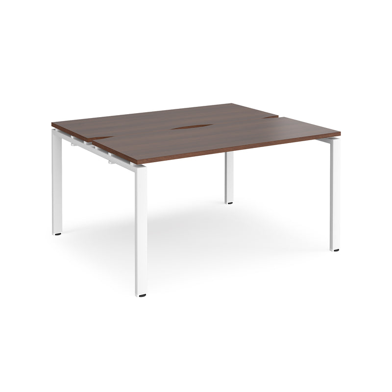 Adapt Back to Back Desks 600mm Deep - Walnut