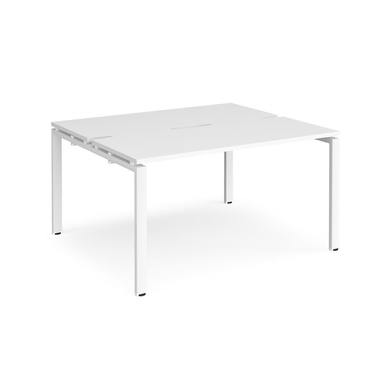 Adapt Back to Back Desks 600mm Deep - White