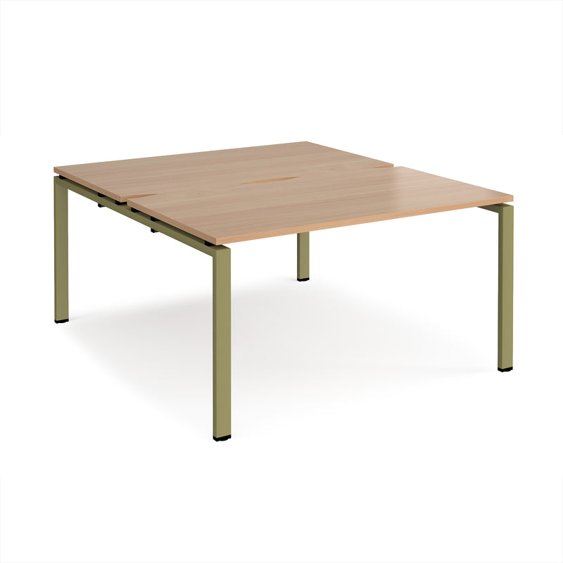 Adapt Back to Back Desks 800mm Deep - Beech