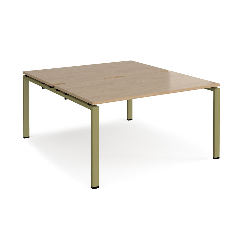 Adapt Back to Back Desks 800mm Deep - Kendal Oak
