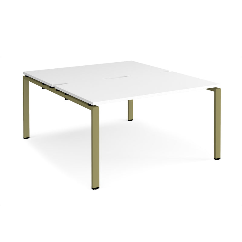 Adapt Back to Back Desks 800mm Deep - White