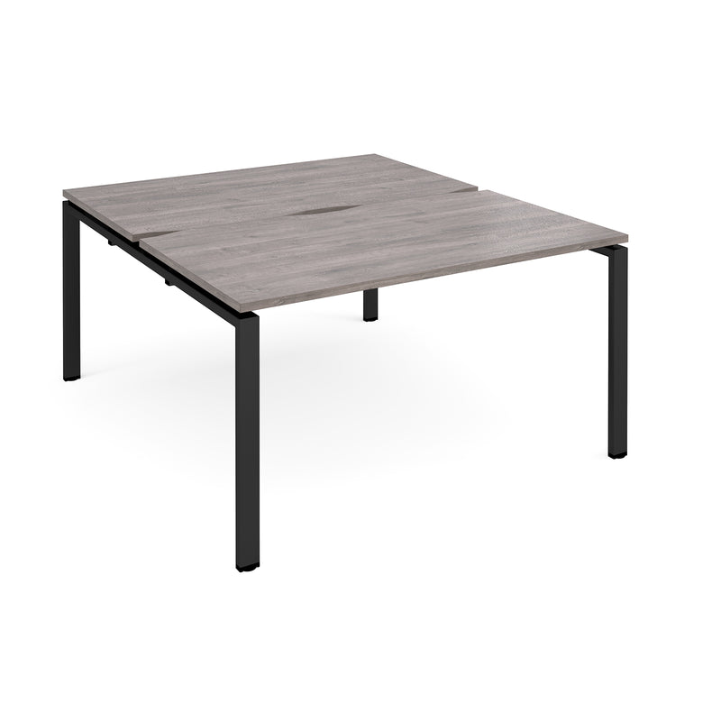 Adapt Back to Back Desks 800mm Deep - Grey Oak