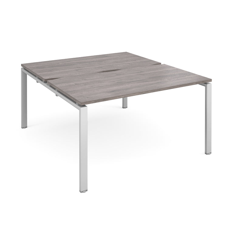 Adapt Back to Back Desks 800mm Deep - Grey Oak