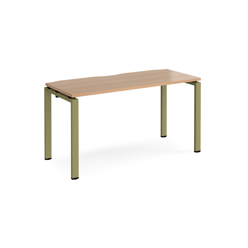 Adapt Single Desk 600mm Deep - Beech