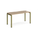 Adapt Single Desk 600mm Deep - Kendal Oak - NWOF