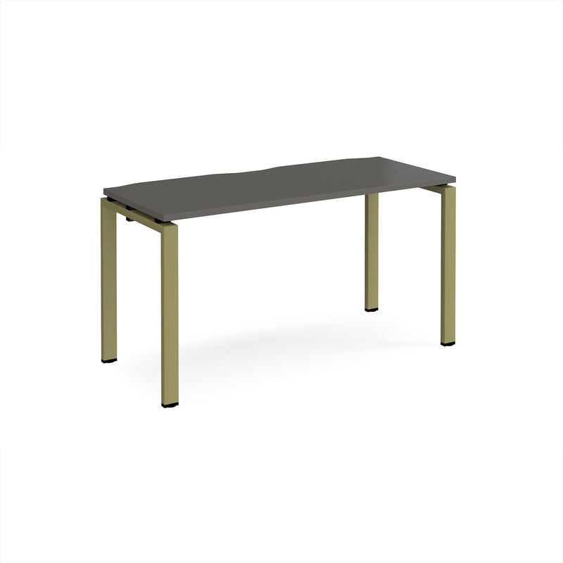Adapt Single Desk 600mm Deep - Storm Grey