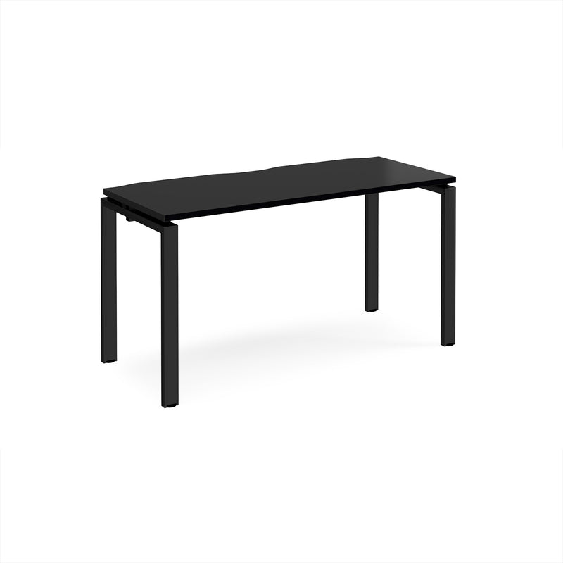 Adapt Single Desk 600mm Deep - Black