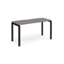 Adapt Single Desk 600mm Deep - Grey Oak - NWOF
