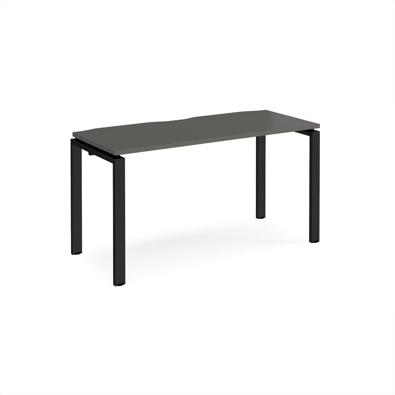 Adapt Single Desk 600mm Deep - Storm Grey