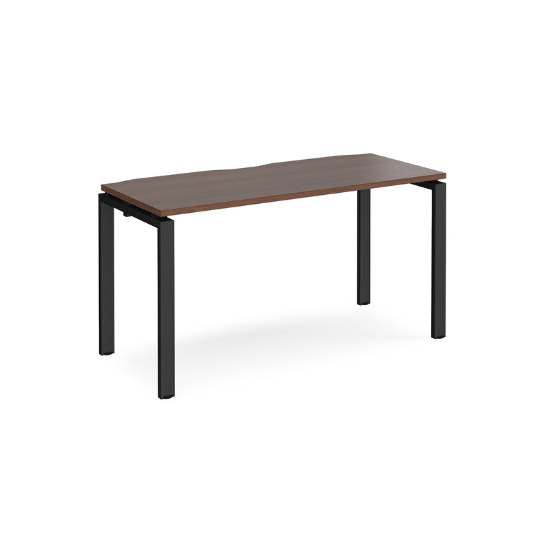 Adapt Single Desk 600mm Deep - Walnut