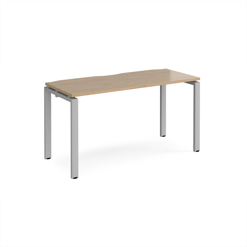 Adapt Single Desk 600mm Deep - Kendal Oak