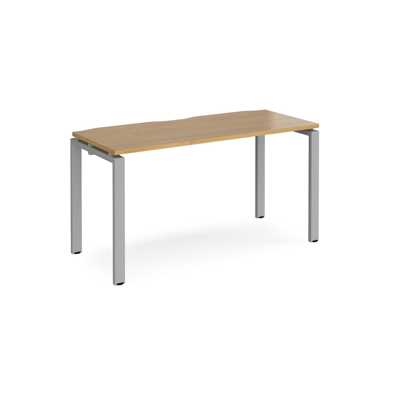 Adapt Single Desk 600mm Deep - Oak