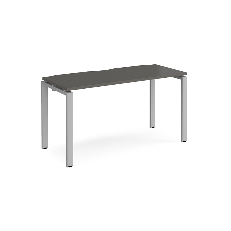 Adapt Single Desk 600mm Deep - Storm Grey