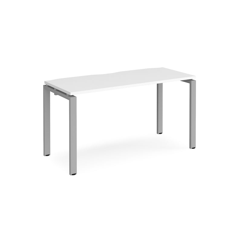 Adapt Single Desk 600mm Deep - White