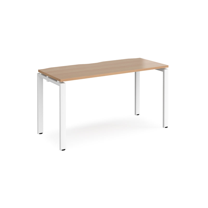 Adapt Single Desk 600mm Deep - Beech