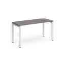 Adapt Single Desk 600mm Deep - Grey Oak - NWOF
