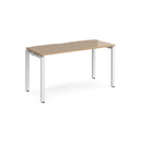 Adapt Single Desk 600mm Deep - Kendal Oak - NWOF