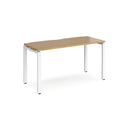 Adapt Single Desk 600mm Deep - Oak - NWOF
