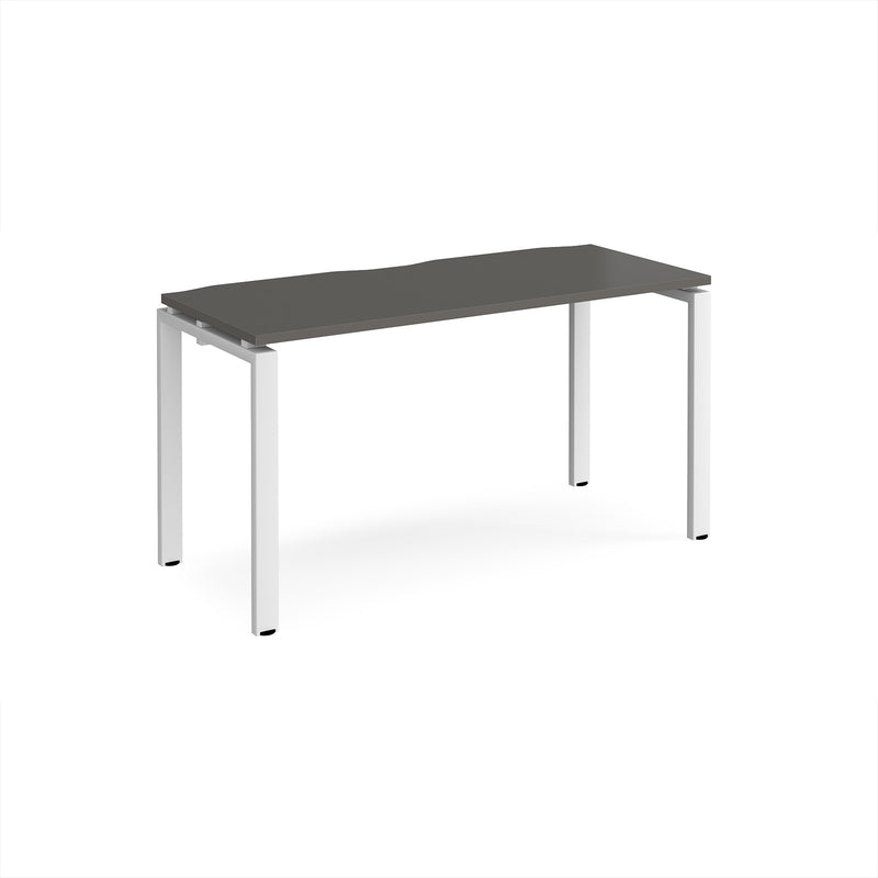 Adapt Single Desk 600mm Deep - Storm Grey